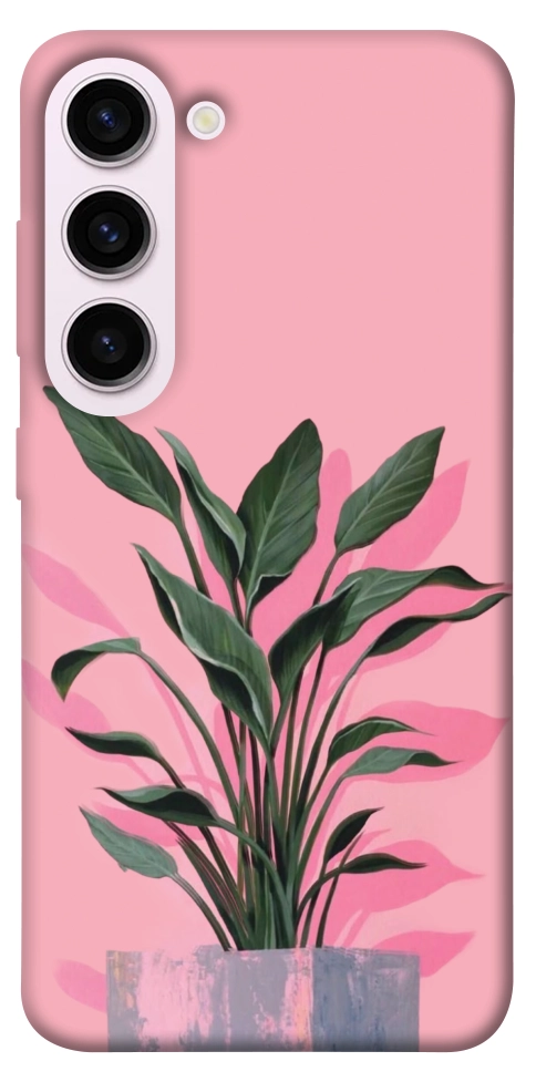 Чехол Pink plant для Galaxy S23+