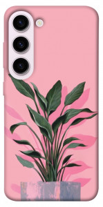 Чехол Pink plant для Galaxy S23+