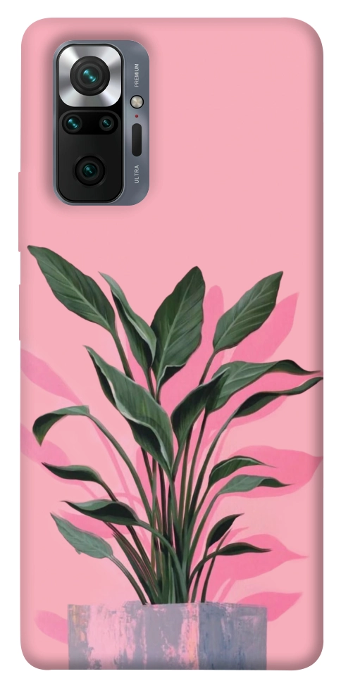 Чехол Pink plant для Xiaomi Redmi Note 10 Pro Max