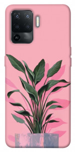Чехол Pink plant для Oppo Reno 5 Lite