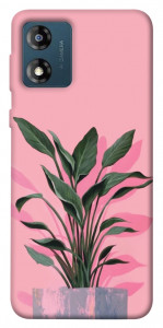 Чехол Pink plant для Motorola Moto E13