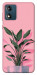 Чехол Pink plant для Motorola Moto E13
