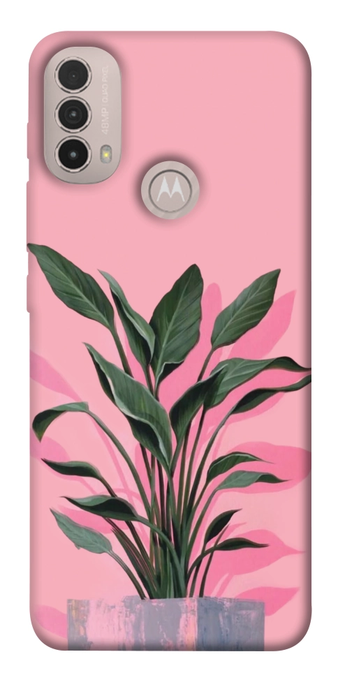 Чохол Pink plant для Motorola Moto E40
