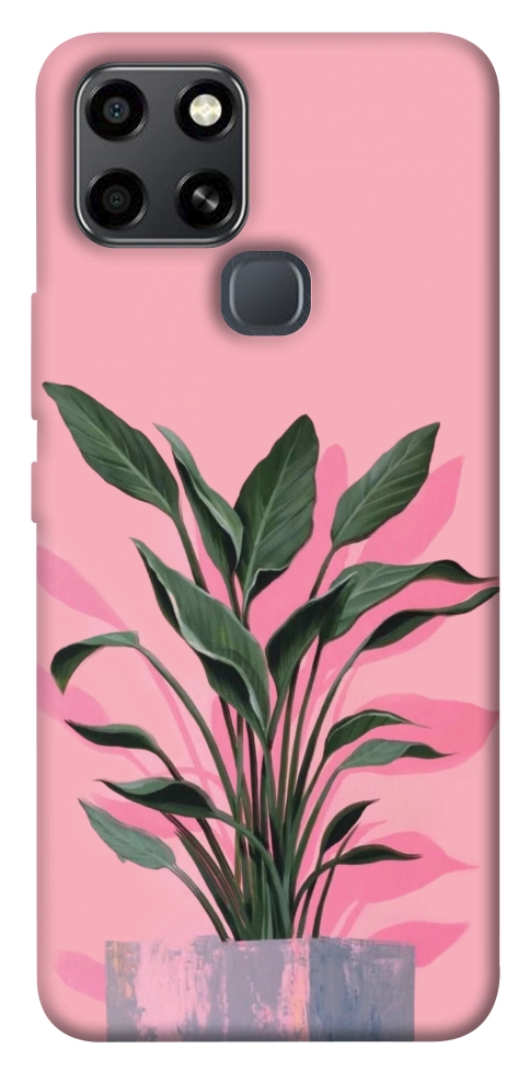 Чохол Pink plant для Infinix Smart 6