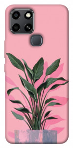 Чохол Pink plant для Infinix Smart 6