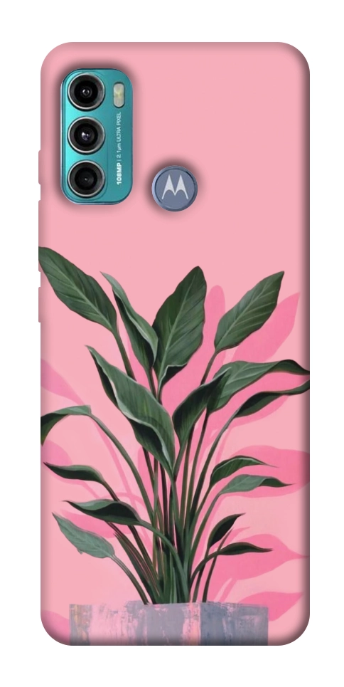 Чехол Pink plant для Motorola Moto G60