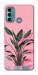 Чехол Pink plant для Motorola Moto G60