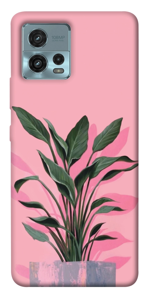 Чехол Pink plant для Motorola Moto G72