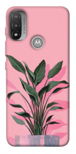 Чохол Pink plant для Motorola Moto E20