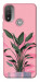 Чохол Pink plant для Motorola Moto E20
