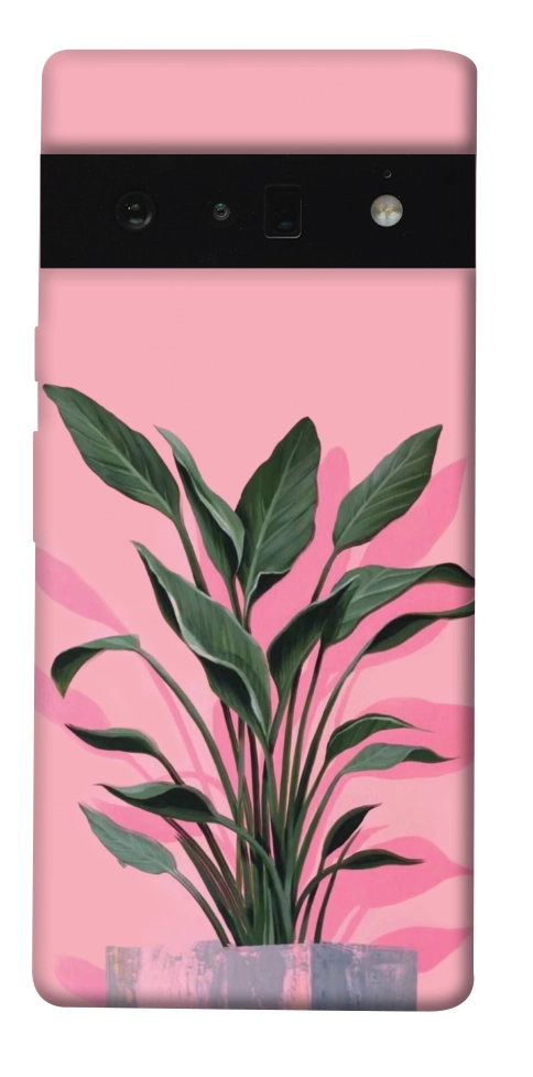 Чехол Pink plant для Google Pixel 6 Pro