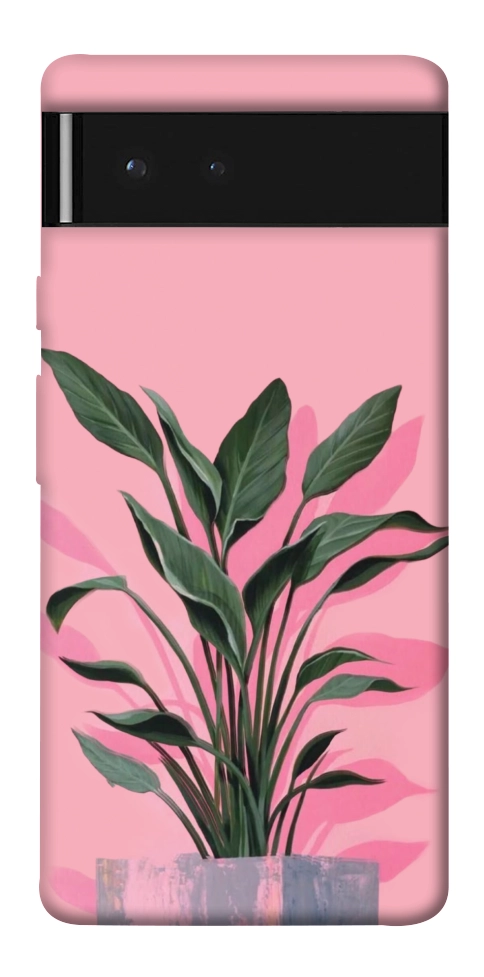 Чохол Pink plant для Google Pixel 6