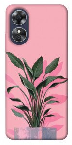 Чехол Pink plant для Oppo A17