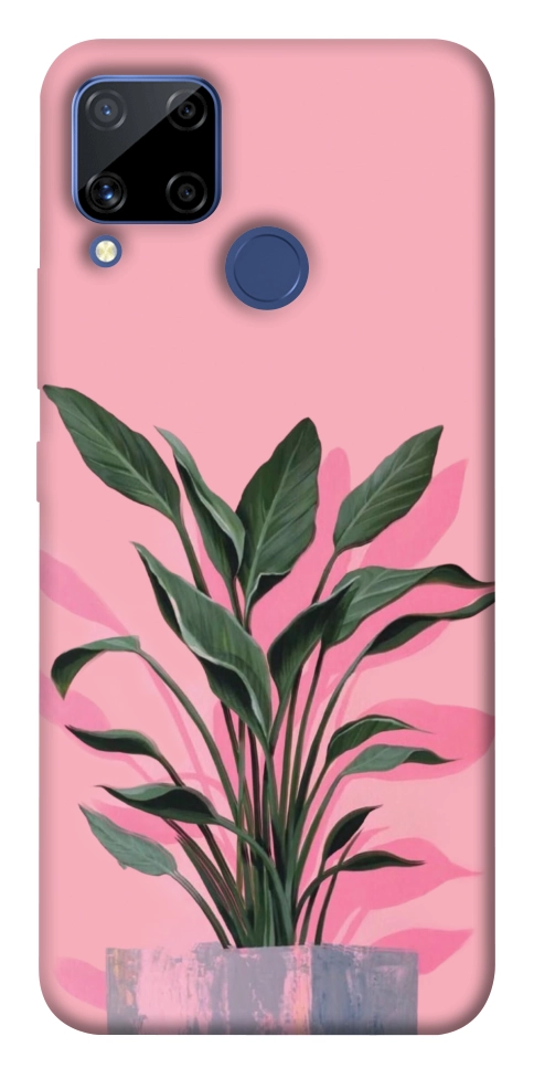 Чехол Pink plant для Realme C15