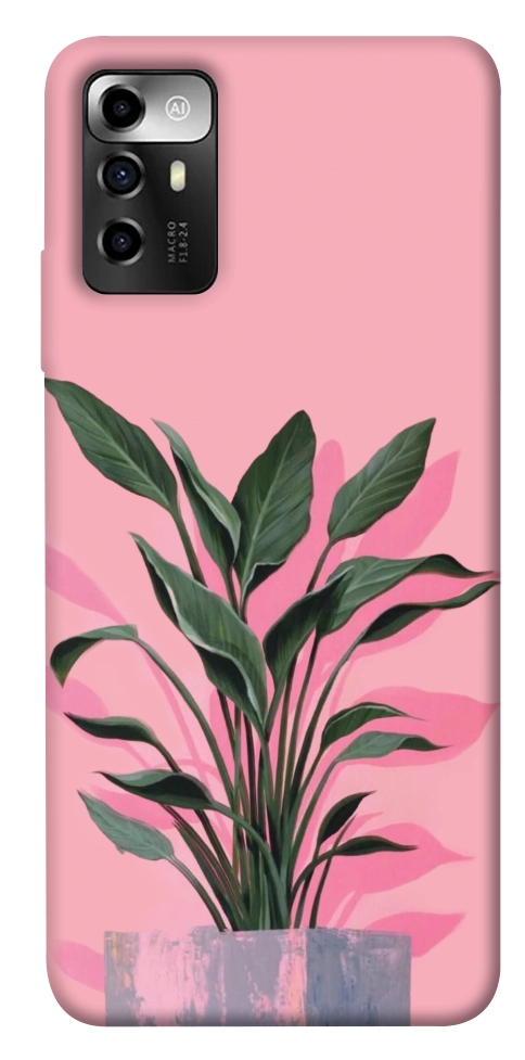 Чехол Pink plant для ZTE Blade V40 Vita
