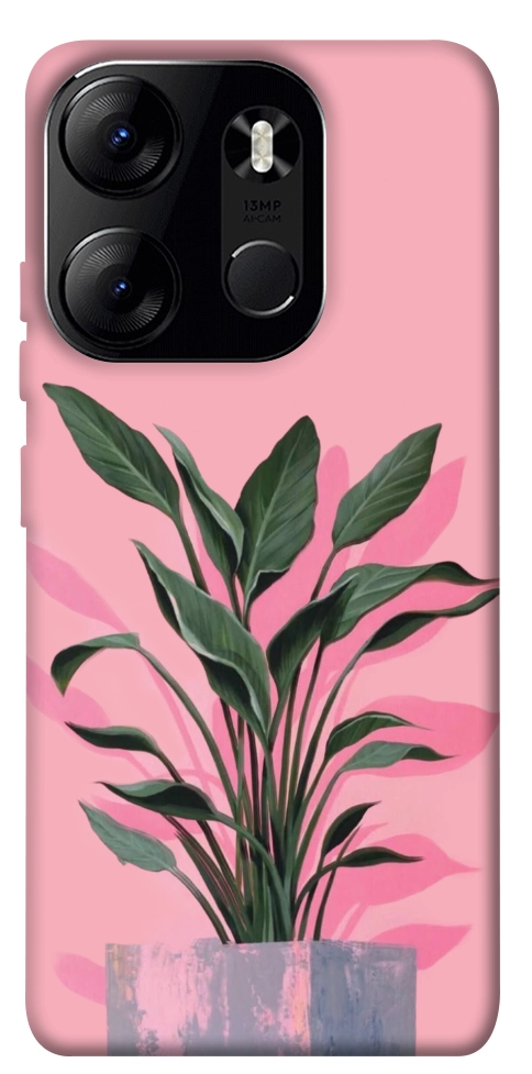 Чехол Pink plant для Tecno Spark Go 2023