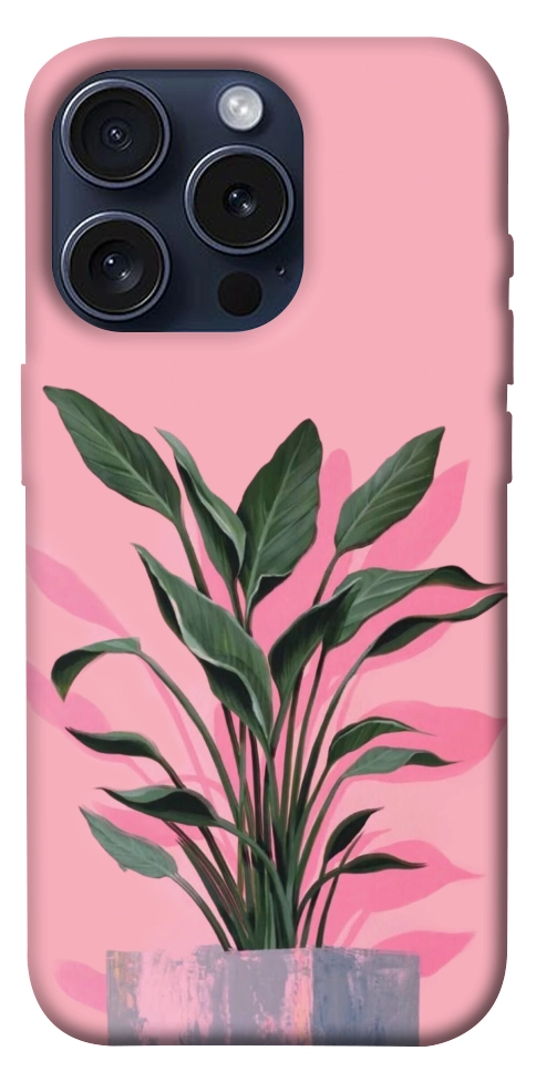 Чехол Pink plant для iPhone 15 Pro