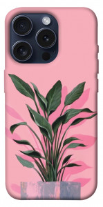 Чохол Pink plant для iPhone 15 Pro