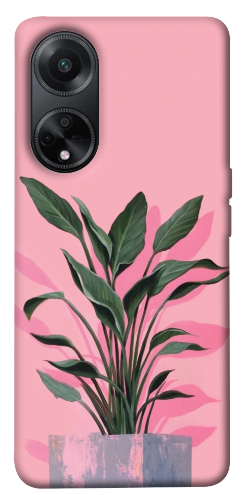 Чохол Pink plant для Oppo A98