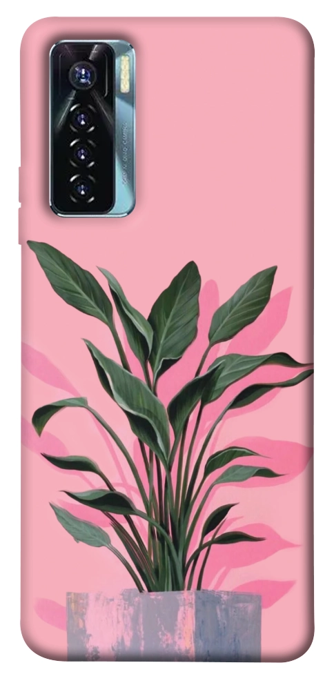 Чохол Pink plant для TECNO Camon 17 Pro
