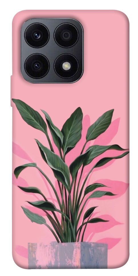 Чехол Pink plant для Huawei Honor X8a