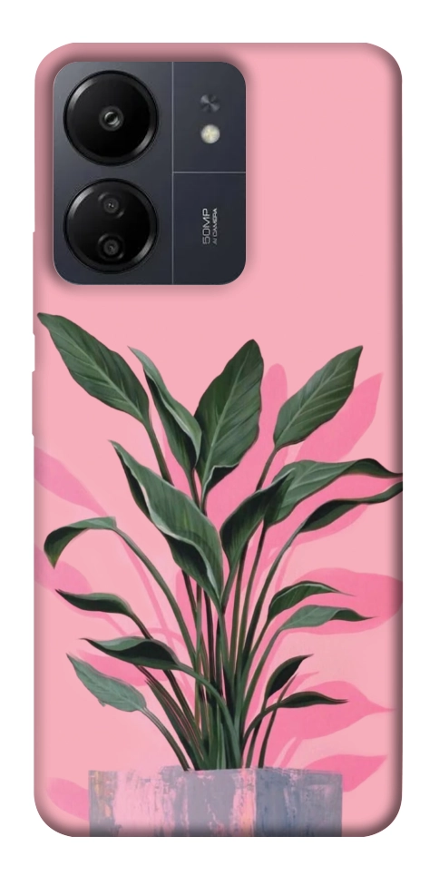 Чехол Pink plant для Xiaomi Redmi 13C