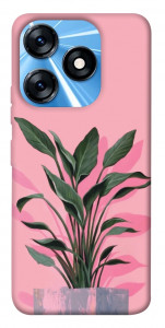 Чехол Pink plant для TECNO Spark 10