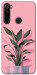 Чехол Pink plant для Xiaomi Redmi Note 8 2021