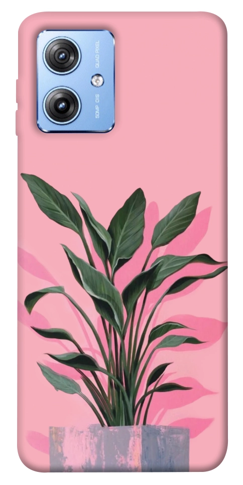 Чехол Pink plant для Motorola Moto G84