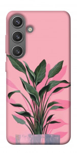 Чохол Pink plant для Galaxy S24