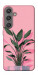 Чехол Pink plant для Galaxy S24+