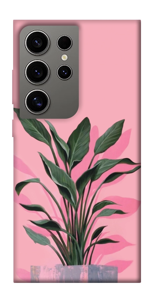 Чохол Pink plant для Galaxy S24 Ultra