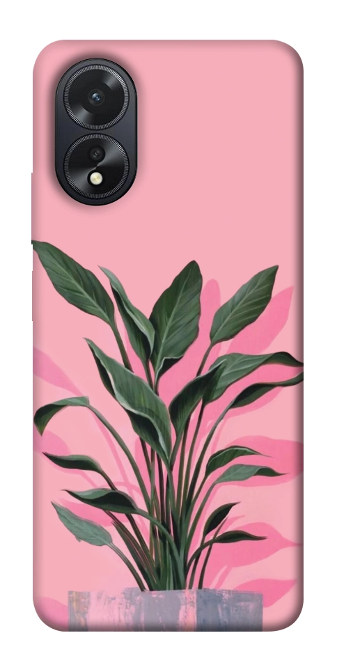 Чехол Pink plant для Oppo A38