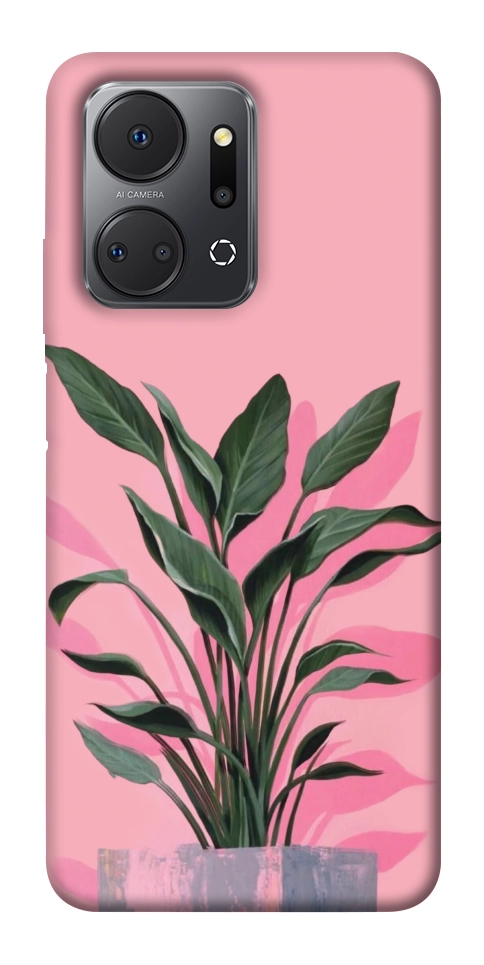 Чехол Pink plant для Huawei Honor X7a
