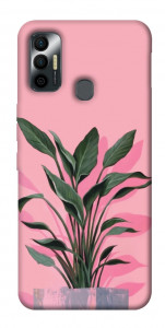 Чохол Pink plant для TECNO Spark 7
