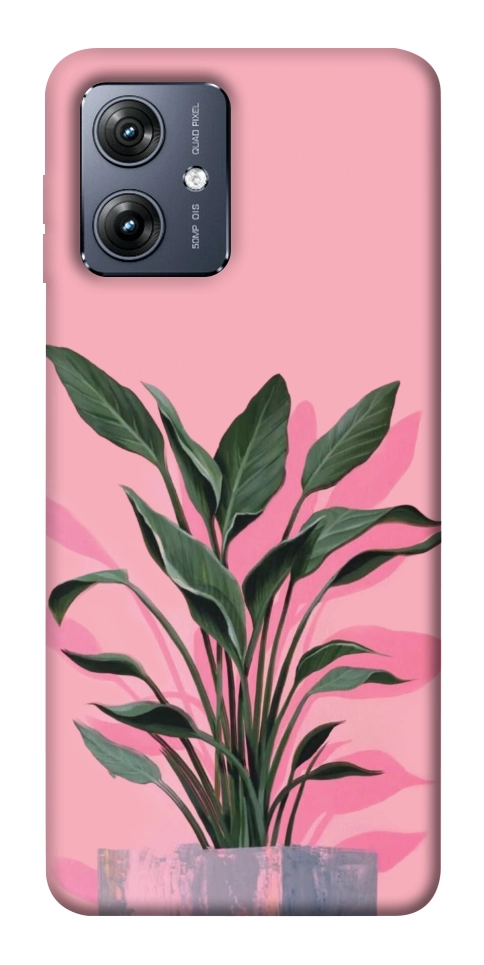 Чехол Pink plant для Motorola Moto G54