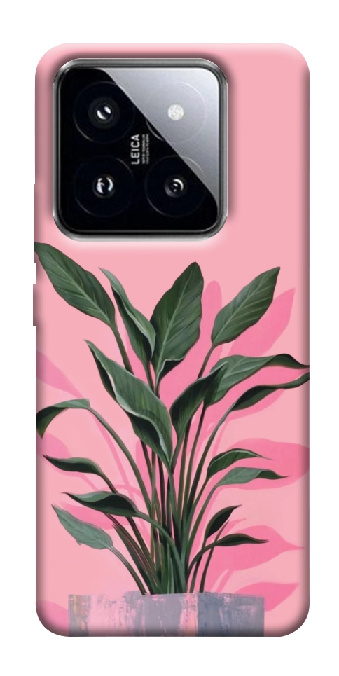 Чехол Pink plant для Xiaomi 14 Pro
