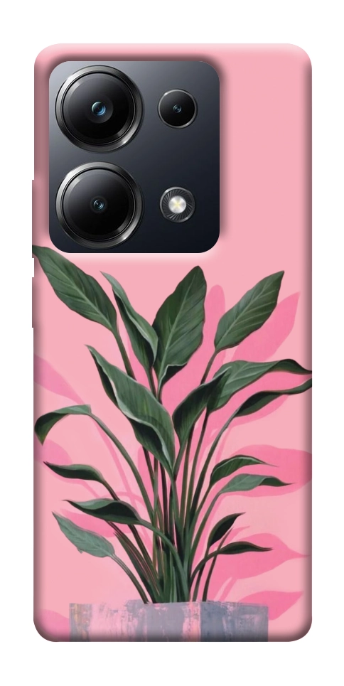 Чехол Pink plant для Xiaomi Poco M6