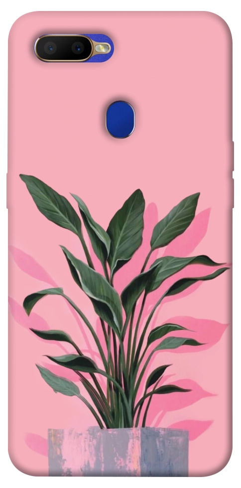 Чехол Pink plant для Oppo A7