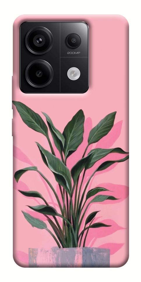 Чехол Pink plant для Xiaomi Redmi Note 13 Pro 4G