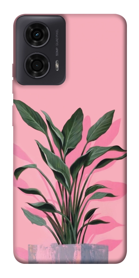 Чохол Pink plant для Motorola Moto G24