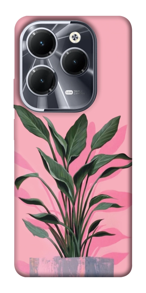 Чехол Pink plant для Infinix Hot 40 Pro