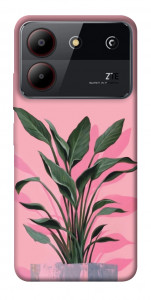 Чохол Pink plant для ZTE Blade A54 4G