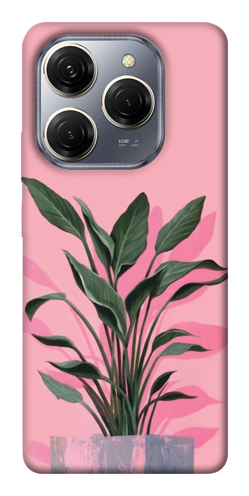 Чехол Pink plant для TECNO Spark 20 Pro