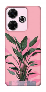 Чехол Pink plant для Xiaomi Redmi 13 4G