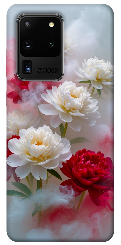 Чехол Red and white smoke для Galaxy S20 Ultra (2020)