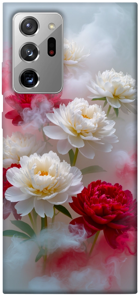 Чехол Red and white smoke для Galaxy Note 20 Ultra