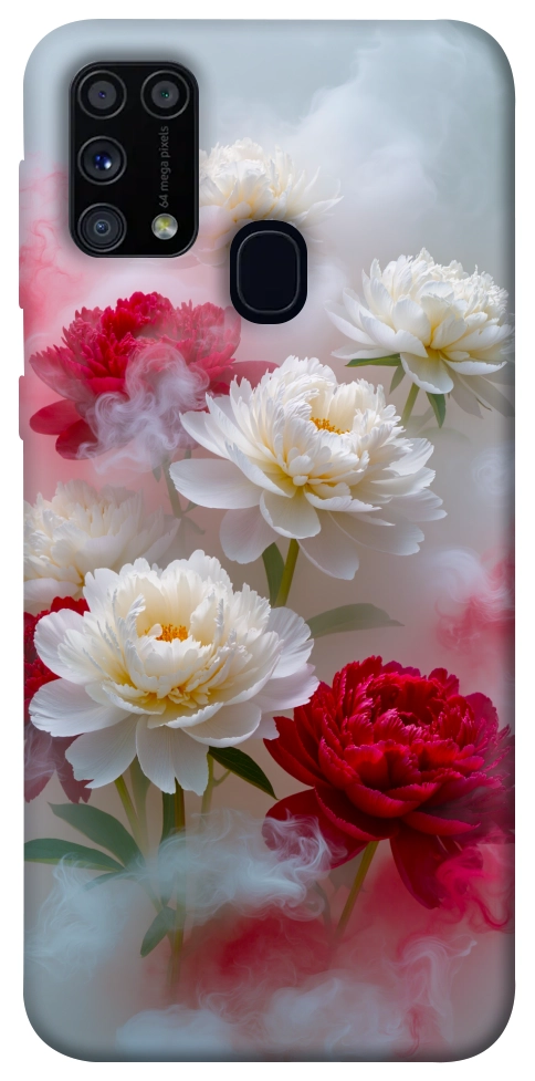 Чехол Red and white smoke для Galaxy M31 (2020)