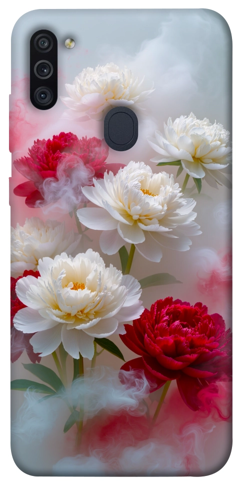 Чохол Red and white smoke для Galaxy M11 (2020)