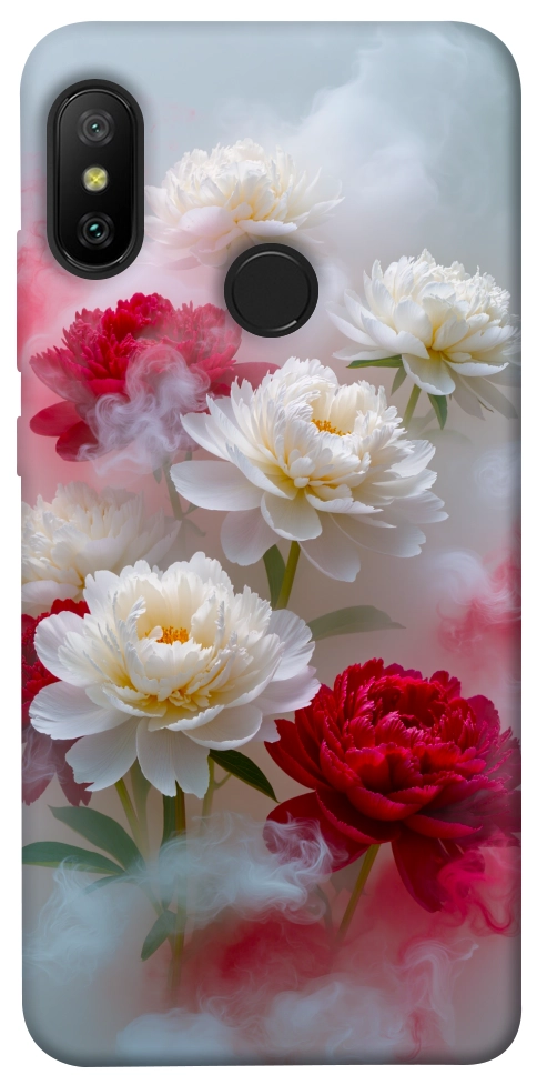 Чехол Red and white smoke для Xiaomi Redmi 6 Pro